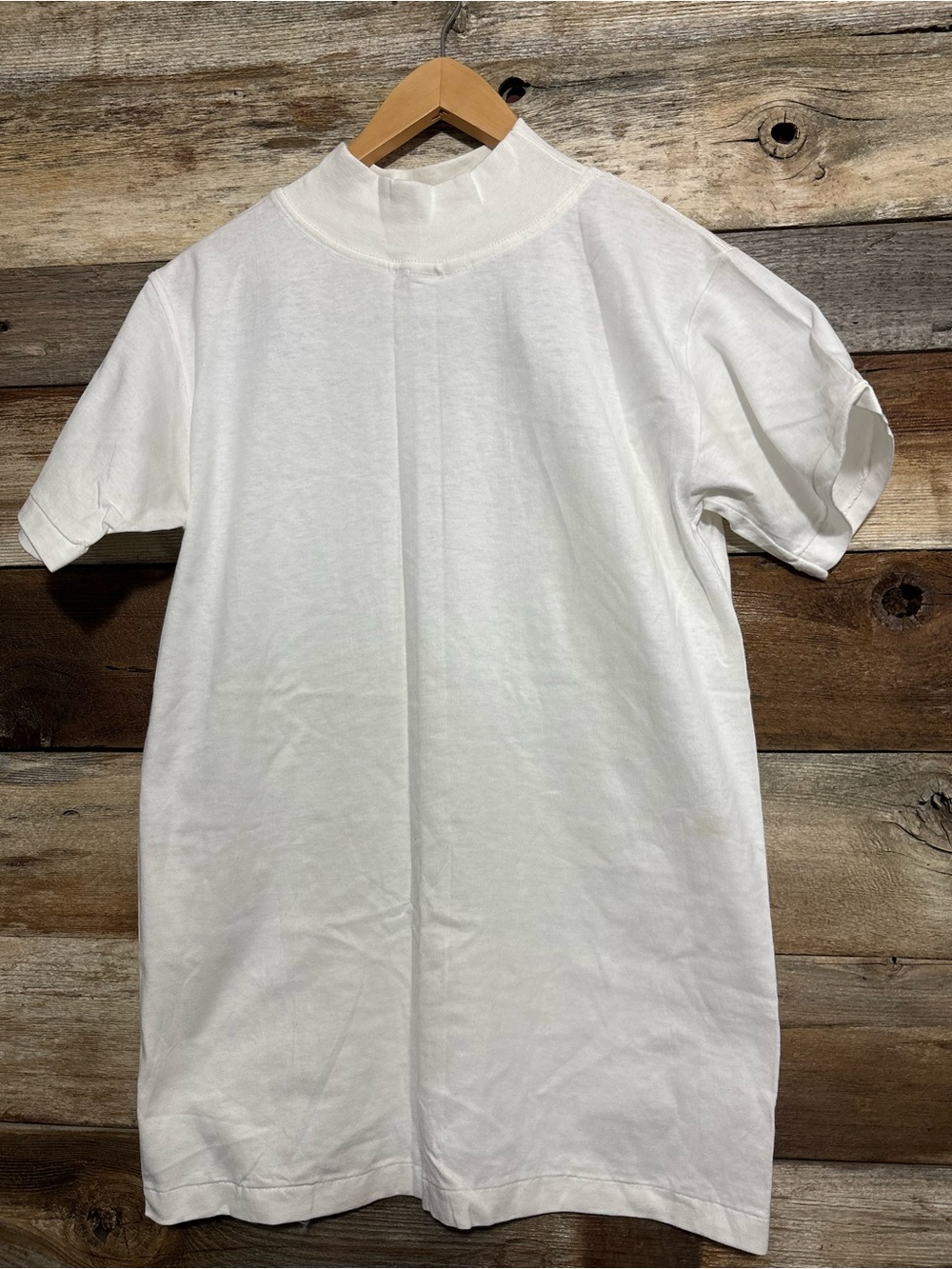 vintage Murina mock neck white t-shirt small